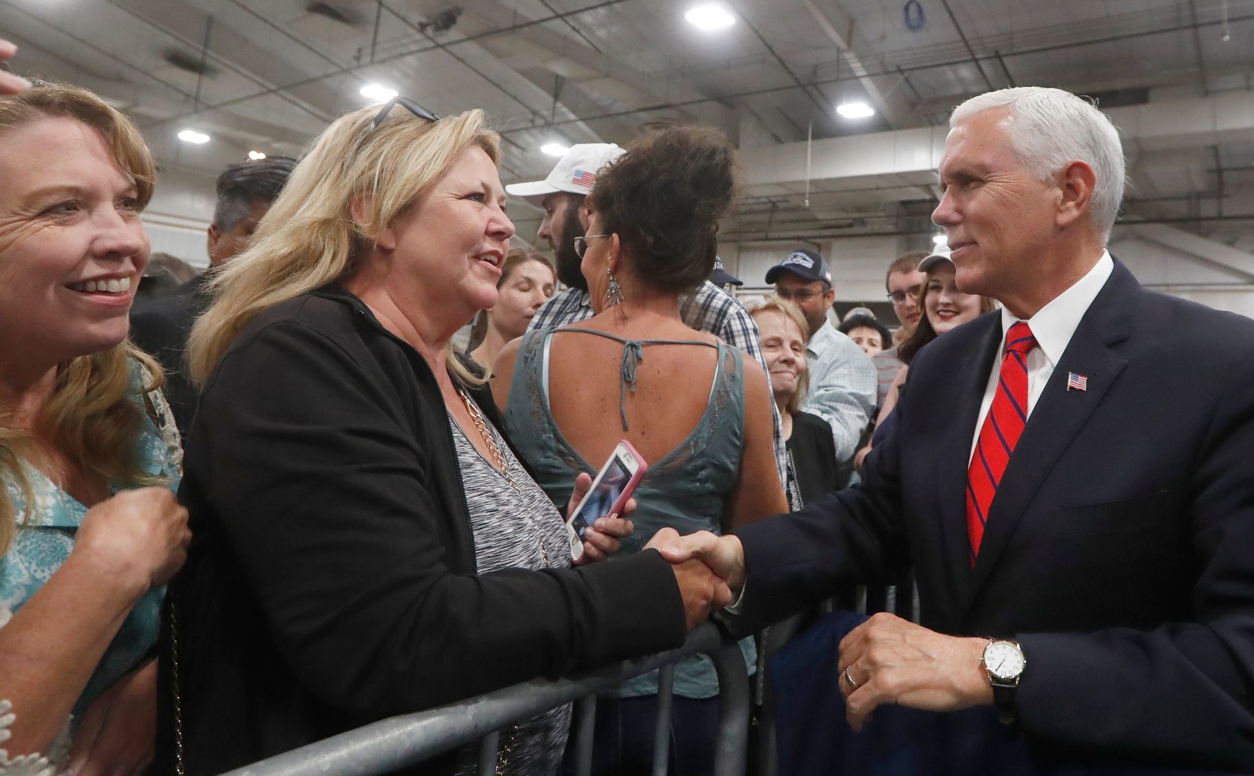 Vice President Mike Pence speaks at MetraPark